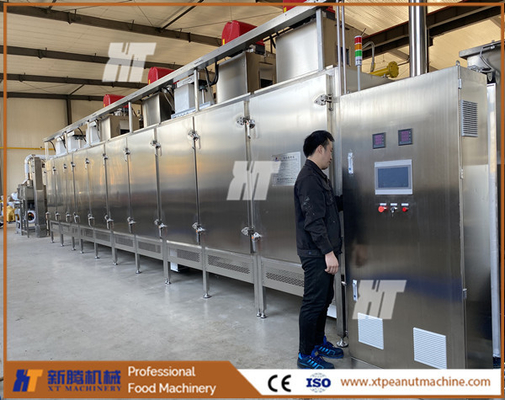 ভালো দাম SUS304 বাণিজ্যিক চিনাবাদাম রোস্টার 400kg/H কাজুবাদাম রোস্টিং মেশিন চিনাবাদাম রোস্টার অনলাইন