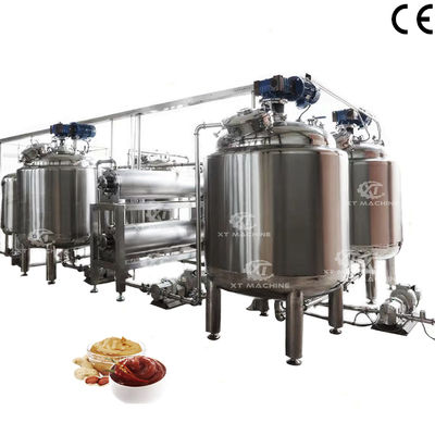 ভালো দাম 400L ভলিউম কাস্টমাইজড প্রক্রিয়াকরণ ক্ষমতা সহ গরম এবং ইনসুলেশন মিক্সিং ট্যাঙ্ক যা বাদাম মাখন এবং চিনাবাদাম মাখন তৈরির জন্য ব্যবহৃত হয় অনলাইন