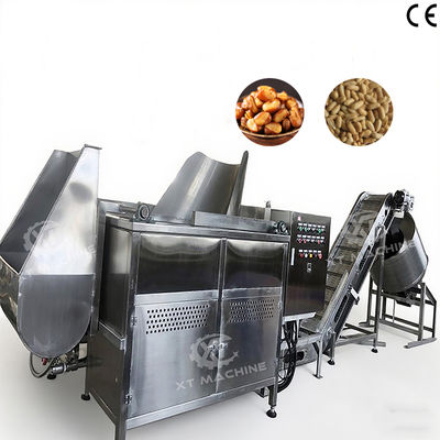 ভালো দাম Stainless Steel Energy Saving Auto Nut Frying Machine with Intelligent Temp Control Gas Semi-Auto Nut Fryer for Snack Factory অনলাইন