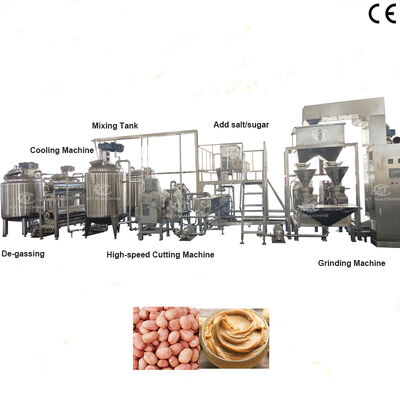 ভালো দাম 500kg/h-1000kg/h Peanut Butter Production Line with 200-300 Meshes Fineness for Roasting and Blanching অনলাইন