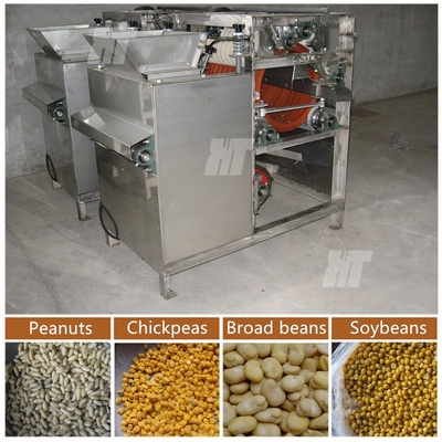 ভালো দাম 250kg/H ভেজা চিনাবাদাম স্কিন রিমুভার মেশিন বাদাম ছোলার খোসা ছাড়ানোর মেশিন অনলাইন