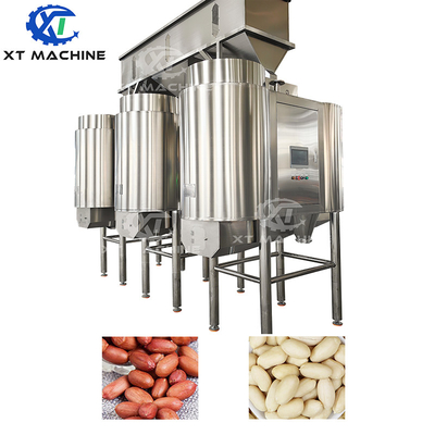 গরম বিক্রয় 500~1000kg/h হ্যাজেলনট পিলিং মেশিন ওয়ালনট বাদাম ব্লিচিং মেশিন