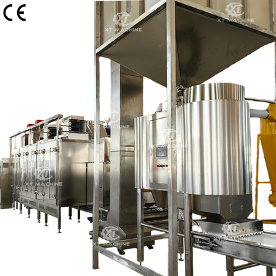 ভালো দাম ব্লেঞ্চড বাদামের উৎপাদন লাইন 1000kg/h-2000kg/h 98% ব্রেকিং হার অনলাইন