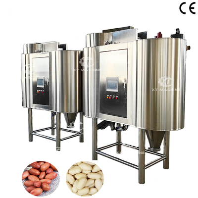 ভালো দাম 220V/380V স্বয়ংক্রিয় বাদাম হেজেলনট পিলিং মেশিন 2000KG/H অনলাইন