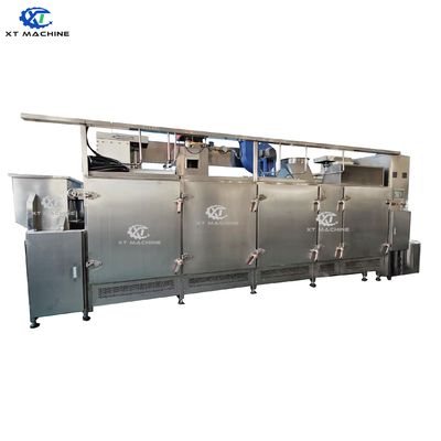 ভালো দাম Continuous Nut Roasting Machine with PLC Control 300-5000kg/h Capacity and Stainless Steel Construction অনলাইন