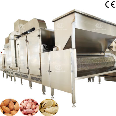 ভালো দাম 300kg/h-500kg/h মাল্টিফাংশনাল ক্রমাগত বাদাম রোস্টিং মেশিন বেকিং জন্য পিএলসি কন্ট্রোল সঙ্গে বাদাম রোস্টার অনলাইন