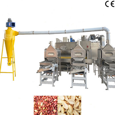 ভালো দাম উচ্চ মানের 500-1000kg/h SUS304 নট প্রক্রিয়াকরণ সরঞ্জাম জন্য বাদাম কাটা এবং Blanching মেশিন অনলাইন