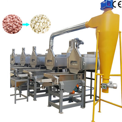 ভালো দাম 500-1000kg/h Peanut Cutting and Blanching Machine Split Nut Blanching Machine With CE Certification অনলাইন