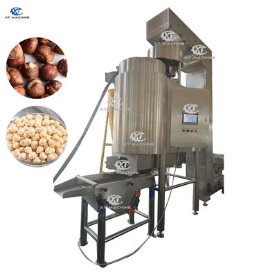 500-600kg/h High Output Peanut/Pistachio/Hazelnut Blanching Machine with PLC Control and SUS304 Material