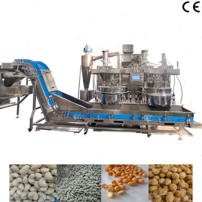 কারখানার সরাসরি বিক্রয় 500kg/h-1000kg/h স্বয়ংক্রিয় বাদাম লেপ মেশিন কভারড বাদাম তৈরির মেশিন