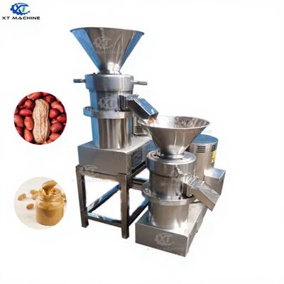 ভালো দাম 130-150kg/h ক্ষমতা SUS304 পিনাট বাটার/পিস্তাচিও জ্যাম গ্রাইন্ডিং মেশিন 150-160 মেশ বাদাম পেস্ট গ্রাইন্ডারের জন্য অনলাইন