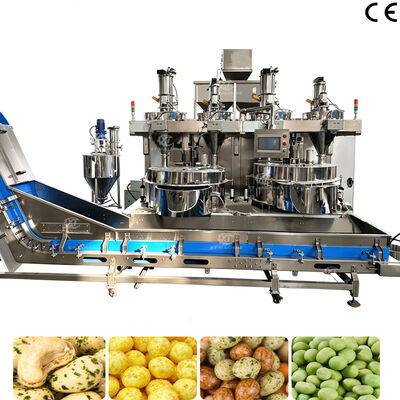 কারখানার প্রত্যক্ষ বিক্রয় 500kg/h-1000kg/h স্বয়ংক্রিয় বাদাম লেপ মেশিন আচ্ছাদিত বাদাম তৈরির মেশিন বাদামের জন্য জাপানি ফসল ক্যাশো বাদাম